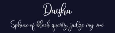 Daisha by RaffaSyad Studio — Script Handwritten Font — thumbnail 2