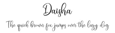 Daisha by RaffaSyad Studio — Script Handwritten Font — thumbnail 1