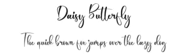 Daisy Butterfly by FreshtypeINK — Script Handwritten Font — thumbnail 1