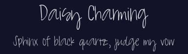 Daisy Charming by Joelle Duff — Script Handwritten Font — thumbnail 2