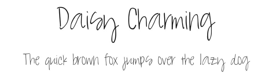 Daisy Charming by Joelle Duff — Script Handwritten Font — preview 1