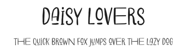 Daisy Lovers by Saridezra — Script Handwritten Font