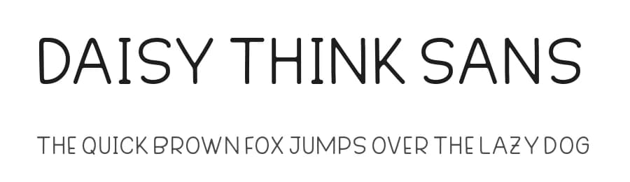 Daisy Think Sans by Four Lines — Script Handwritten Font