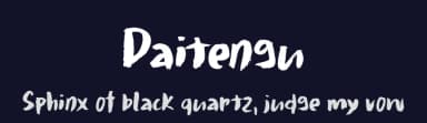 Daitengu by Hanoded — Script Handwritten Font — thumbnail 2
