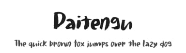 Daitengu by Hanoded — Script Handwritten Font — thumbnail 1