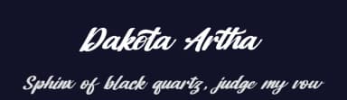 Dakota Artha by Kong Font — Script Handwritten Font — thumbnail 2