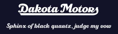 Dakota Motors by Måns Grebäck — Script Handwritten Font — thumbnail 2