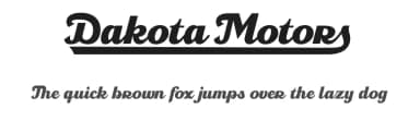 Dakota Motors by Måns Grebäck — Script Handwritten Font — thumbnail 1