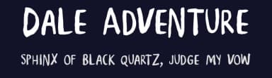 Dale Adventure by Alexa — Script Handwritten Font — thumbnail 2