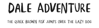 Dale Adventure by Alexa — Script Handwritten Font — thumbnail 1