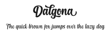 Dalgona by Debut Studio — Script Handwritten Font — thumbnail 1