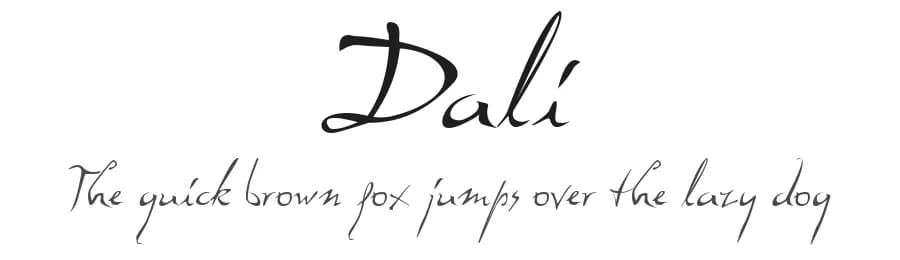 Dali — Script Handwritten Font