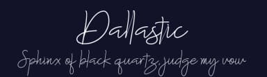 Dallastic by Akifatype Studio — Script Handwritten Font — thumbnail 2