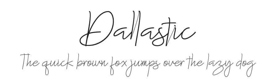 Dallastic by Akifatype Studio — Script Handwritten Font