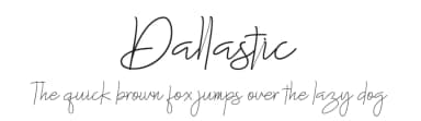 Dallastic by Akifatype Studio — Script Handwritten Font — thumbnail 1