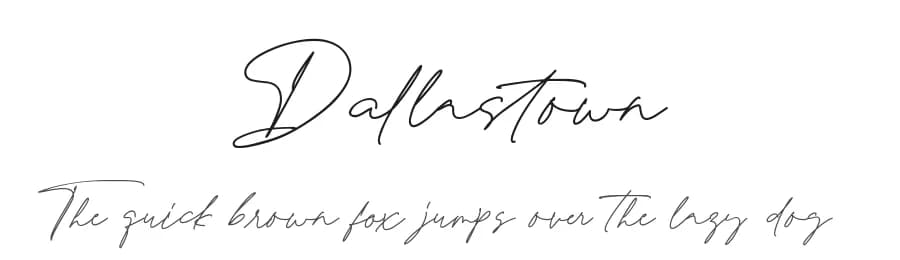 Dallastown by Etigletters — Script Handwritten Font