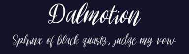 Dalmotion by Pustudio — Script Handwritten Font — thumbnail 2