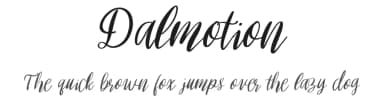 Dalmotion by Pustudio — Script Handwritten Font — thumbnail 1