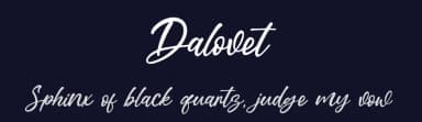 Dalovet by Khurasan — Script Handwritten Font — thumbnail 2