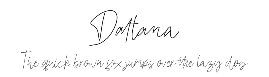 Daltana by Sabrcreative — Script Handwritten Font