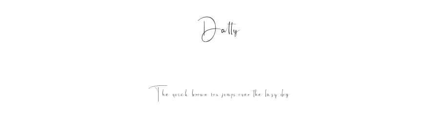 Dalty by Rezastudio — Script Handwritten Font — preview 1