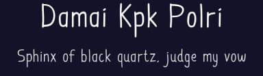 Damai Kpk Polri by Adien Gunarta — Script Handwritten Font — thumbnail 2