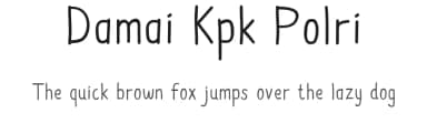 Damai Kpk Polri by Adien Gunarta — Script Handwritten Font — thumbnail 1