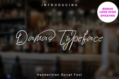 Damas Font by damasyp — Script Handwritten Font — thumbnail 1