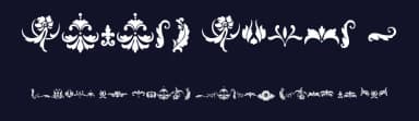 Damask Dings 1 by Lauren Thompson — Dingbats Font — thumbnail 2