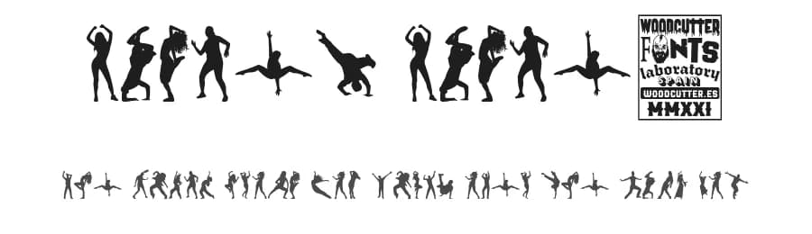Dance, Dance! by Woodcutter — Dingbats Font