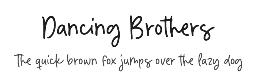 Dancing Brothers by Balpirick Studio — Script Handwritten Font