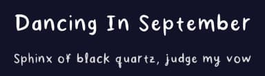 Dancing In September by Paula M — Script Handwritten Font — thumbnail 2