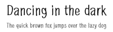 Dancing in the dark by Juha Korhonen — Script Handwritten Font — thumbnail 1