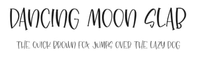 Dancing Moon Slab by Abo Daniel Studio — Script Handwritten Font — thumbnail 1