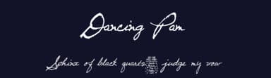 Dancing Pam by Quick Brown Fox Fonts — Script Handwritten Font — thumbnail 2
