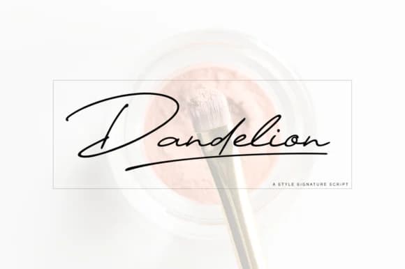 Dandelion Font by Pasha Larin — Script Handwritten Font
