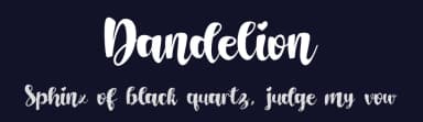 Dandelion by XD Creative — Script Handwritten Font — thumbnail 2