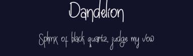 Dandelion by Farinsyah — Script Handwritten Font — thumbnail 2