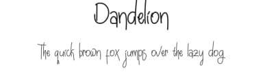 Dandelion by Farinsyah — Script Handwritten Font — thumbnail 1