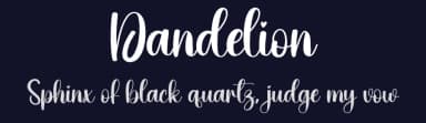 Dandelion by Scratchones — Script Handwritten Font — thumbnail 2