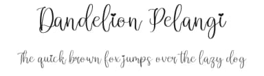 Dandelion Pelangi by Perspectype Studio - Letterena.com — Script Handwritten Font — thumbnail 1