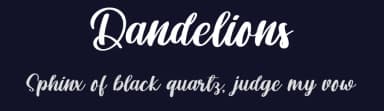 Dandelions by FreshtypeINK — Script Handwritten Font — thumbnail 2