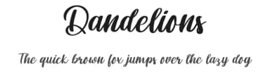 Dandelions by FreshtypeINK — Script Handwritten Font — thumbnail 1