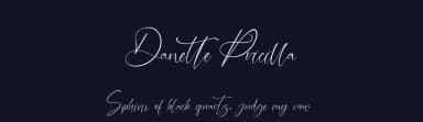 Danette Pricilla by Kong Font — Script Handwritten Font — thumbnail 2