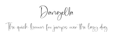 Dangella by Perspectype Studio - Letterena.com — Script Handwritten Font — thumbnail 1