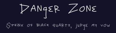 Danger Zone by Nerdle Pants — Script Handwritten Font — thumbnail 2
