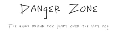 Danger Zone by Nerdle Pants — Script Handwritten Font — thumbnail 1