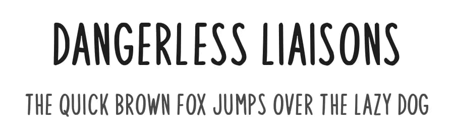 Dangerless Liaisons by Chequered Ink — Script Handwritten Font — preview 1