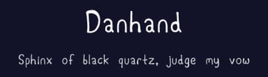 Danhand by Daniel Fowler — Script Handwritten Font — thumbnail 2