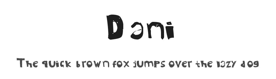 Dani by Rudi Haris — Script Handwritten Font